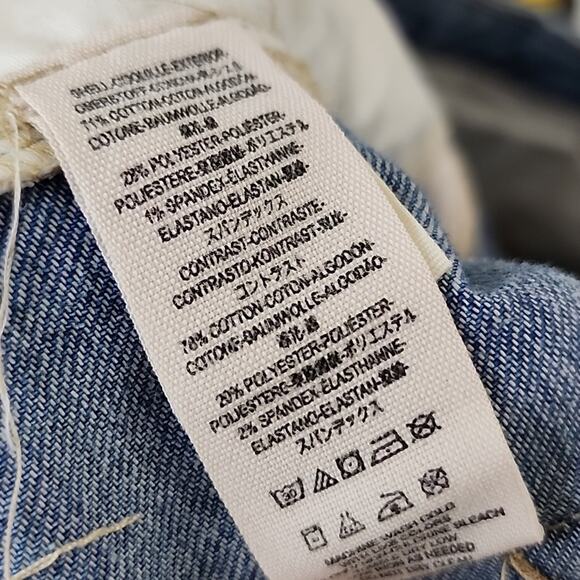 Free People Boho Retro Size 31 Denim Flares - Picture 5 of 6